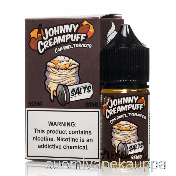Vape Box Caramel Tupakka - Johnny Creampuff Suolat - 30ml 35mg